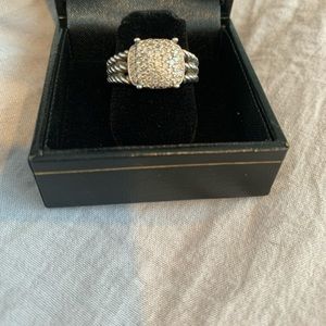 David Yurman- petite Wheaton ring w diamonds